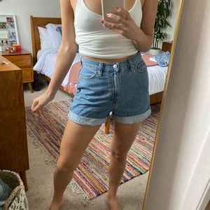 Mom jean shorts from urban outfitters